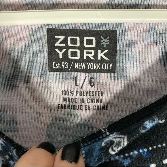 Zoo York T-Shirt Men L All Over Print Multicolour Skate Streetwear Retro Style - Picture 8 of 8